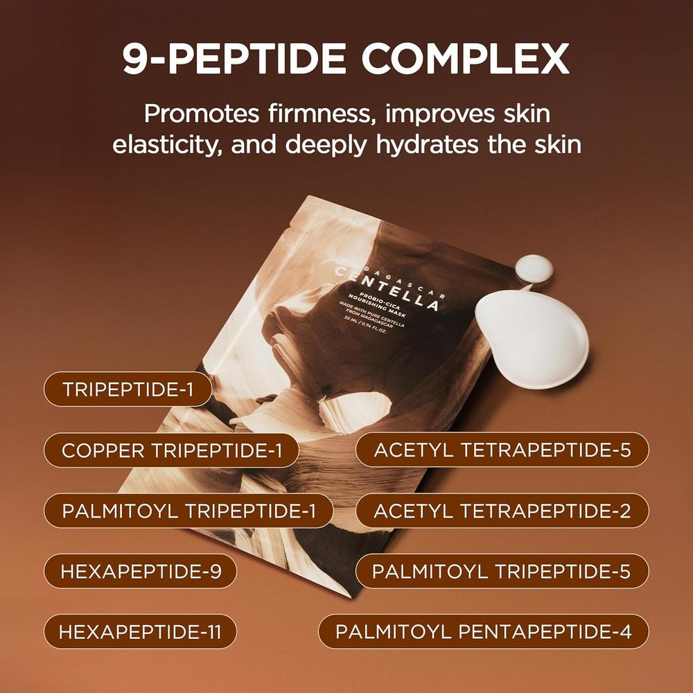 MASCARILLAS FACIALES PROBIO-CICA NUTRITIVAS REPARADORAS SKIN1004 | 5 X 0.84 OZ / 23 ML - 3