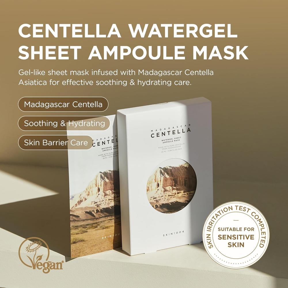 MASCARILLAS FACIALES CENTELLA MADAGASCAR HIDRATANTES SKIN1004 | 5 UNIDADES - 2