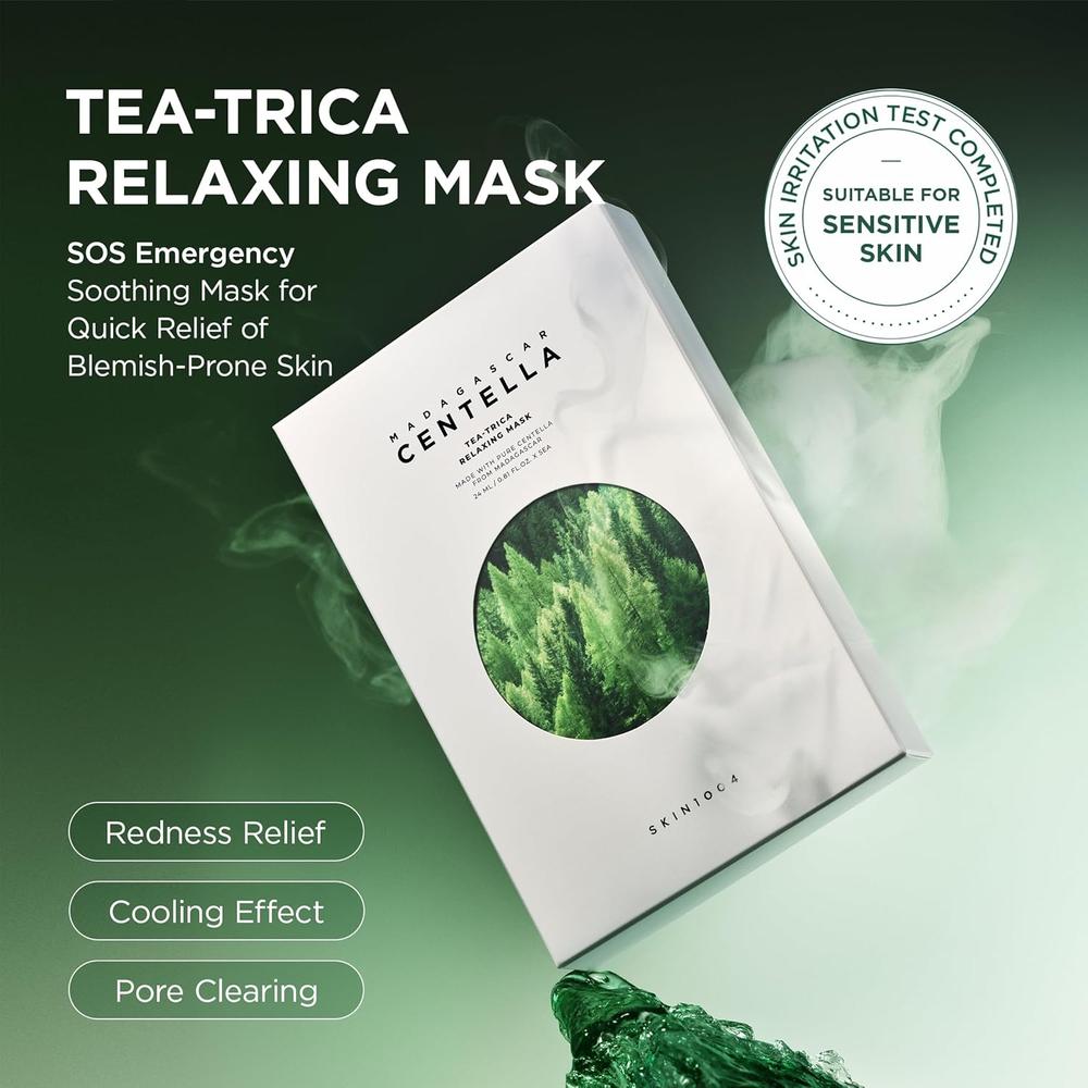 MASCARILLAS FACIALES TEA-TRICA CALMANTES ANTI IMPERFECCIONES SKIN1004 | 5 X 0.81 OZ / 24 ML - 2