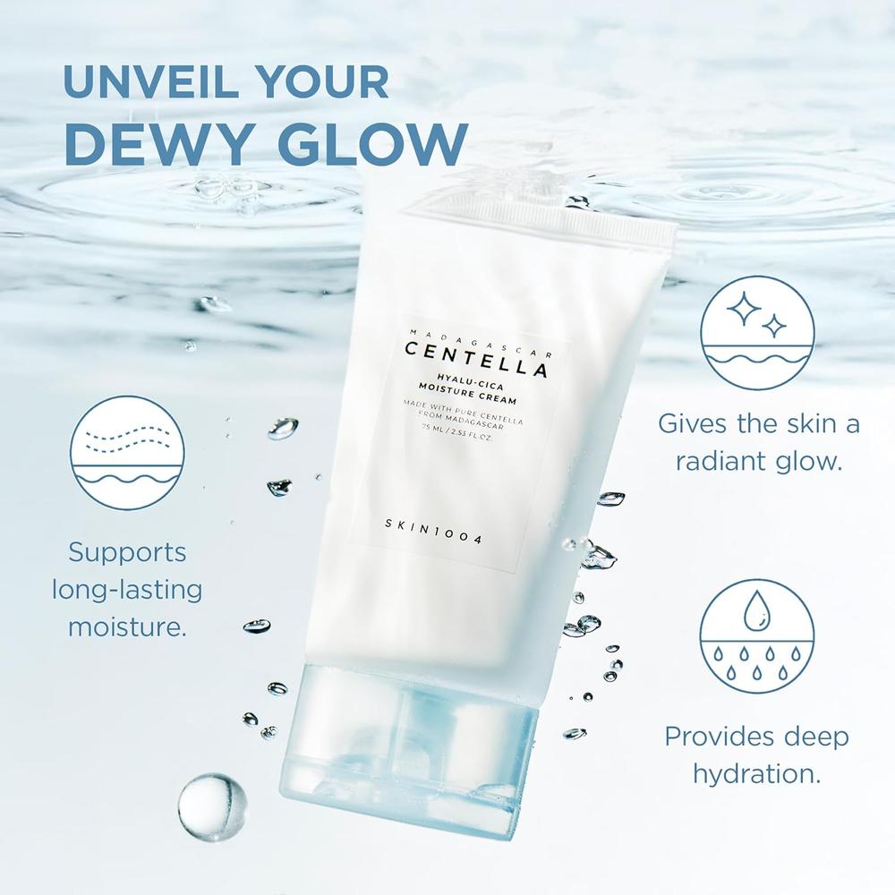 CREMA FACIAL ÁCIDO HIALURÓNICO CENTELLA HIDRATANTE SKIN1004 | 2.53 OZ / 75 ML - 5