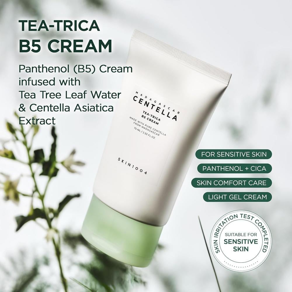 CREMA FACIAL TEA-TRICA B5 HIDRATANTE CALMANTE SKIN1004 | 2.53 OZ / 75 ML - 2