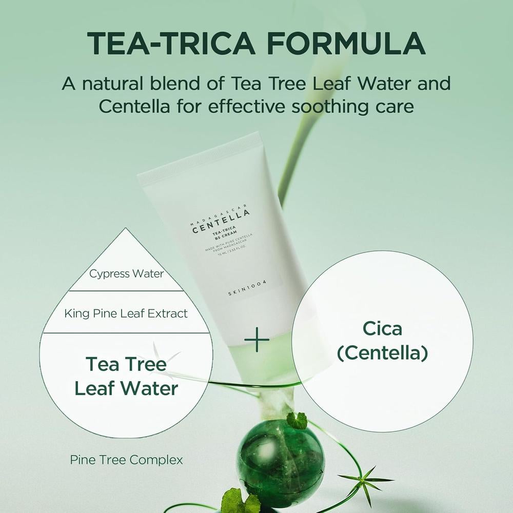 CREMA FACIAL TEA-TRICA B5 HIDRATANTE CALMANTE SKIN1004 | 2.53 OZ / 75 ML - 4