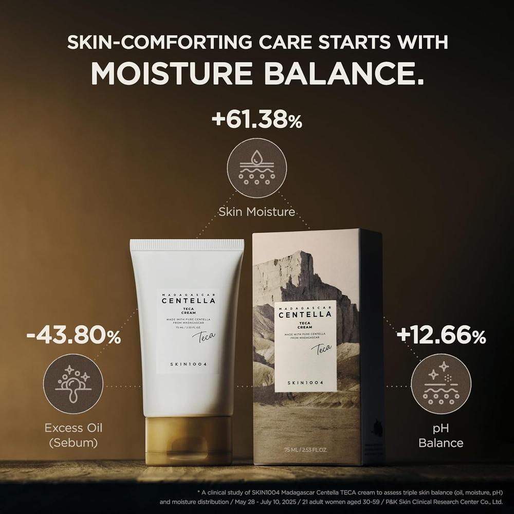 CREMA FACIAL TECA CENTELLA HIDRATANTE EQUILIBRANTE SKIN1004 | 2.53 OZ / 75 ML - 5