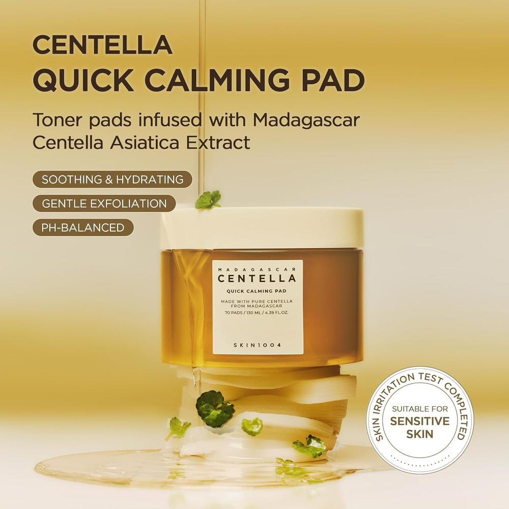 PADS FACIALES CENTELLA MADAGASCAR HIDRATANTES CALMANTES SKIN1004 | 70 UNIDADES - 2