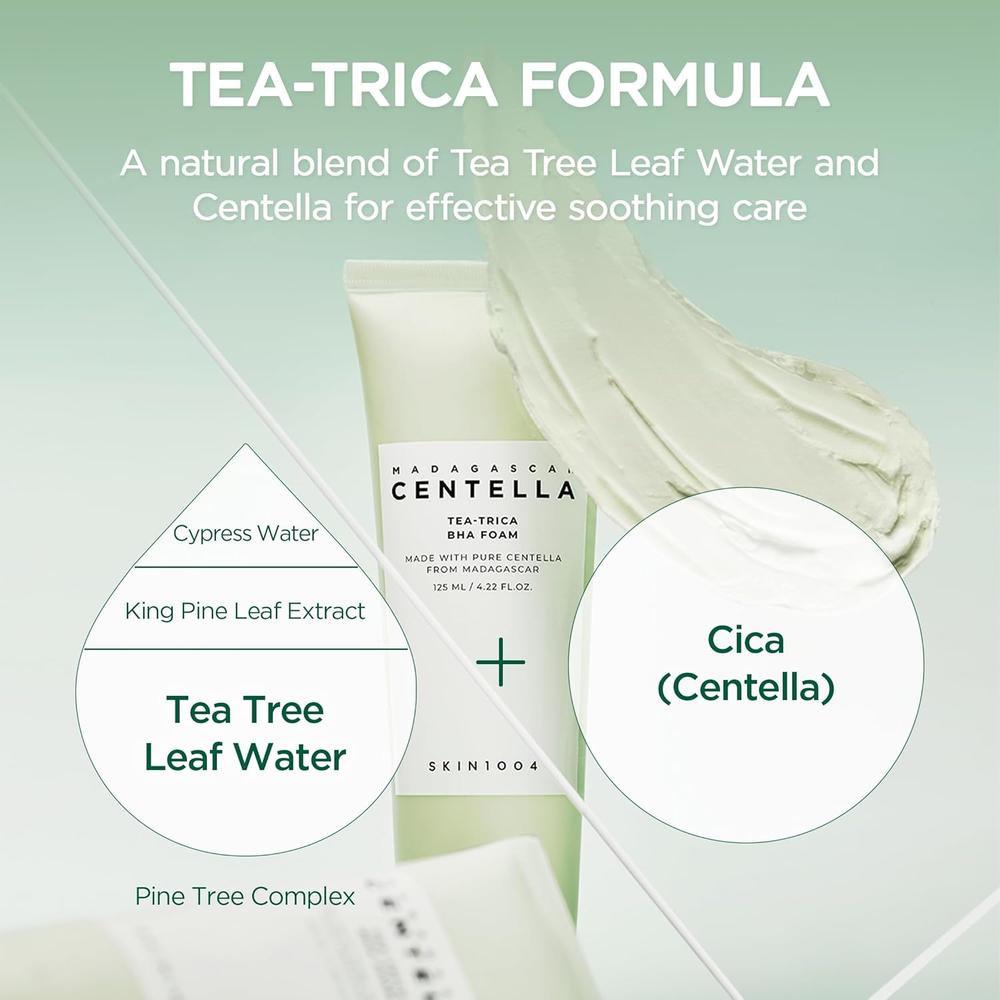 ESPUMA LIMPIADORA FACIAL TEA-TRICA BHA PURIFICANTE SKIN1004 | 4.22 OZ / 125 ML - 4