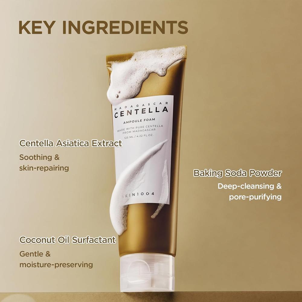 ESPUMA LIMPIADORA FACIAL CENTELLA MADAGASCAR SUAVE SKIN1004 | 4.22 OZ / 125 ML - 6
