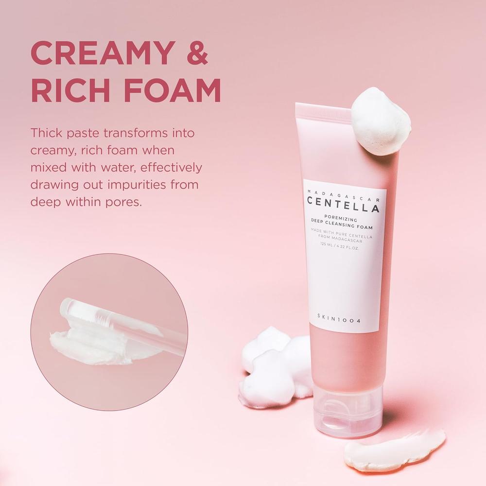 ESPUMA LIMPIADORA FACIAL POREMIZING LIMPIEZA PROFUNDA SKIN1004 | 4.23 OZ / 125 ML - 6