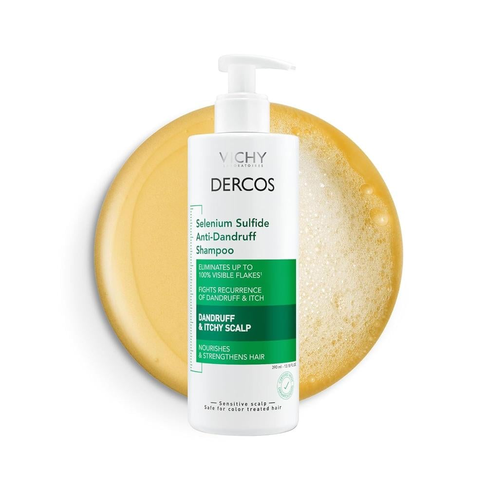 CHAMPÚ ANTICASPA VICHY DERCOS SELENIO DS 13.18 OZ / 390 ML - 1