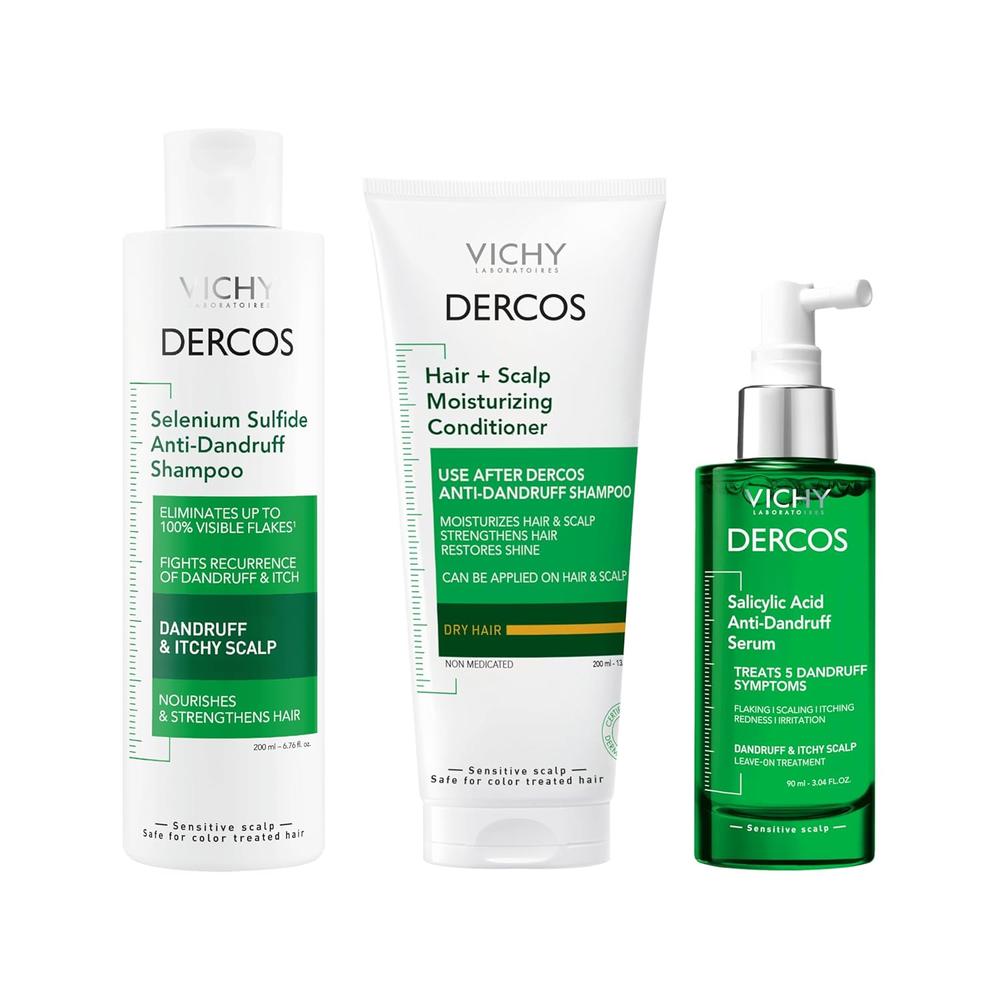 SET CHAMPÚ ANTICASPA VICHY DERCOS 3 PZS - 1