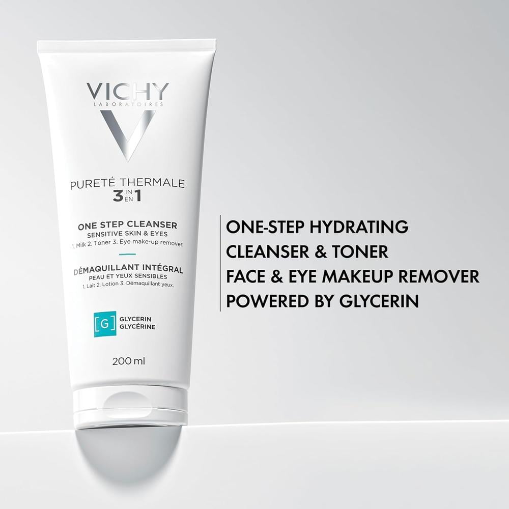 LIMPIADOR 3 EN 1 PIEL SENSIBLE PURETE THERMALE VICHY 6.7 OZ / 200 ML - 2