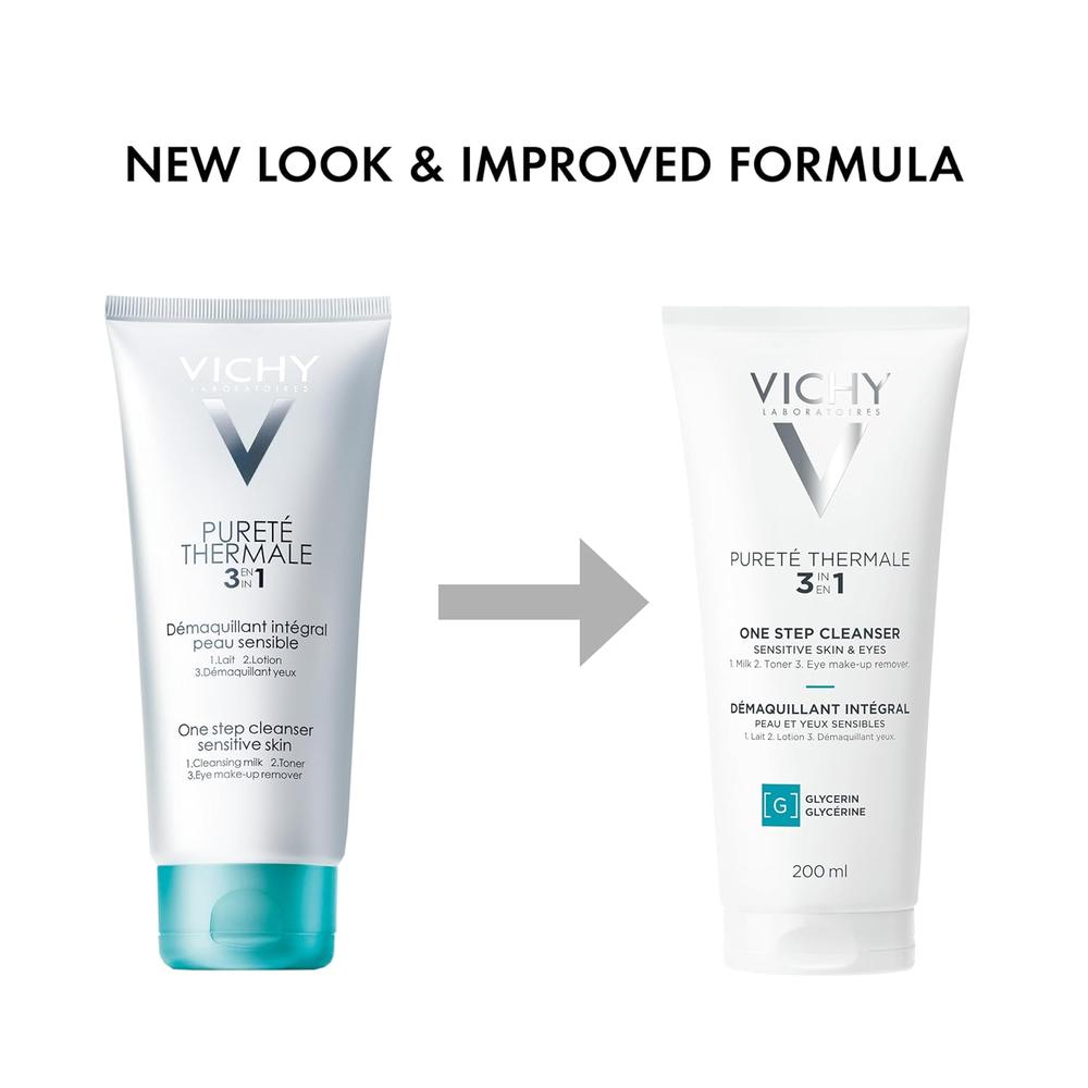 LIMPIADOR 3 EN 1 PIEL SENSIBLE PURETE THERMALE VICHY 6.7 OZ / 200 ML - 3