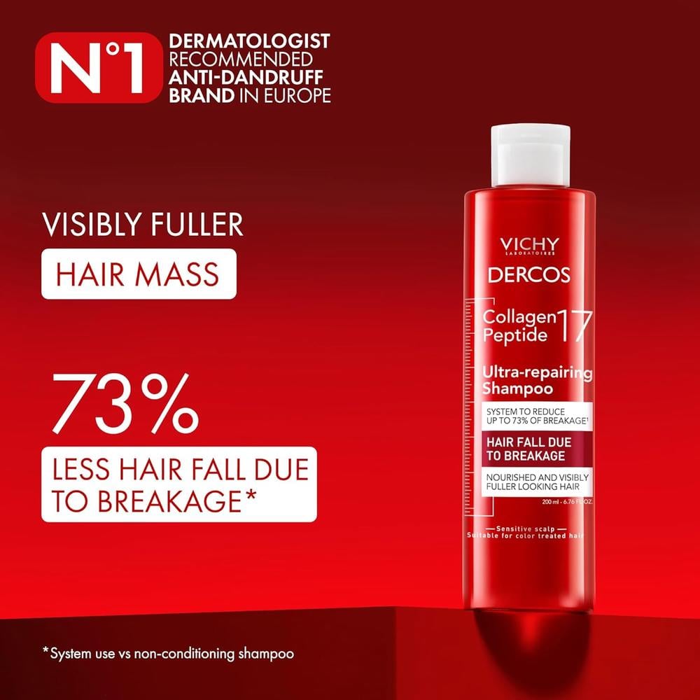 CHAMPÚ ULTRA REPARADOR VICHY DERCOS COLÁGENO 17 - 6.76 OZ / 200 ML - 2