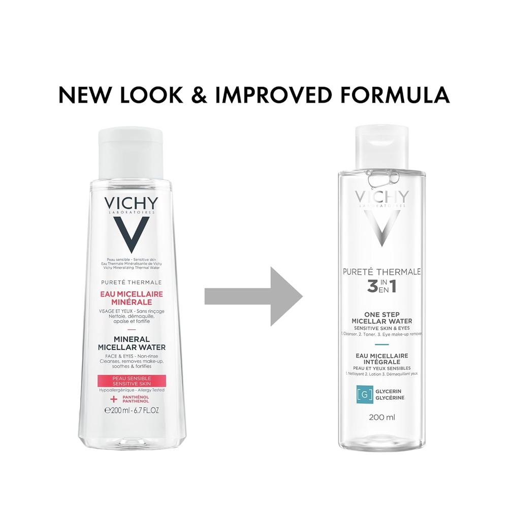 AGUA MICELAR DESMAQUILLANTE PURETE THERMALE VICHY 200 ML - 3
