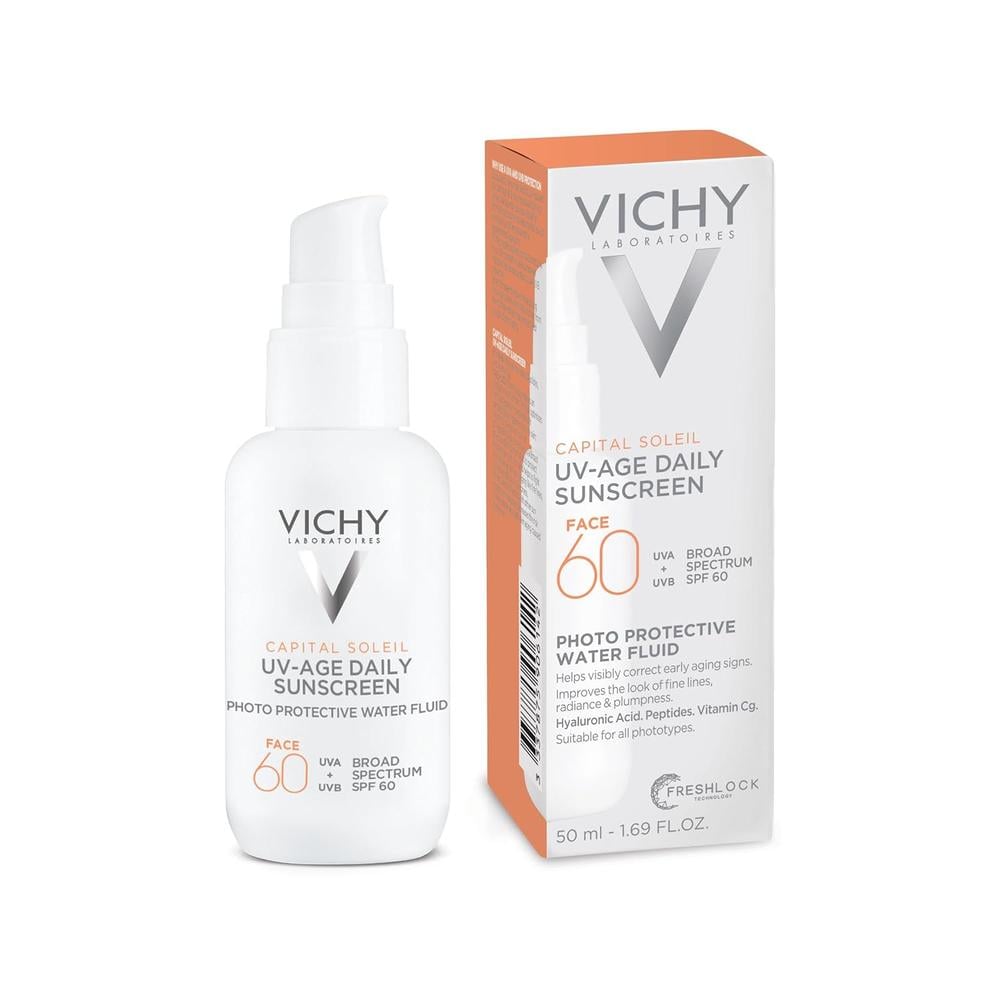 PROTECTOR SOLAR FACIAL CAPITAL SOLEIL UV-AGE DAILY VICHY SPF 60 - 1.69 OZ / 50 ML - 3