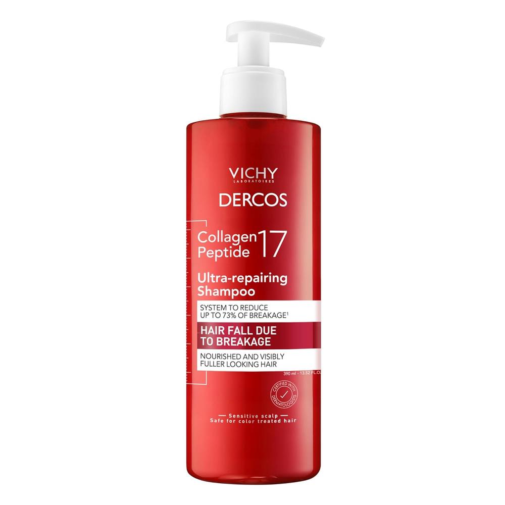 CHAMPÚ ULTRA REPARADOR VICHY DERCOS COLÁGENO 17 - 13.5 OZ / 390 ML - 1