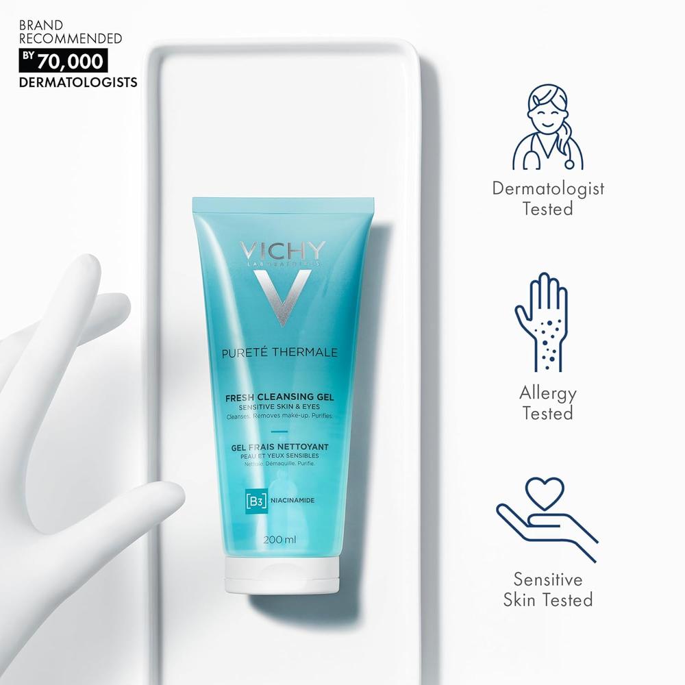 GEL LIMPIADOR FRESH PURETE THERMALE VICHY 6.7 OZ / 200 ML - 3