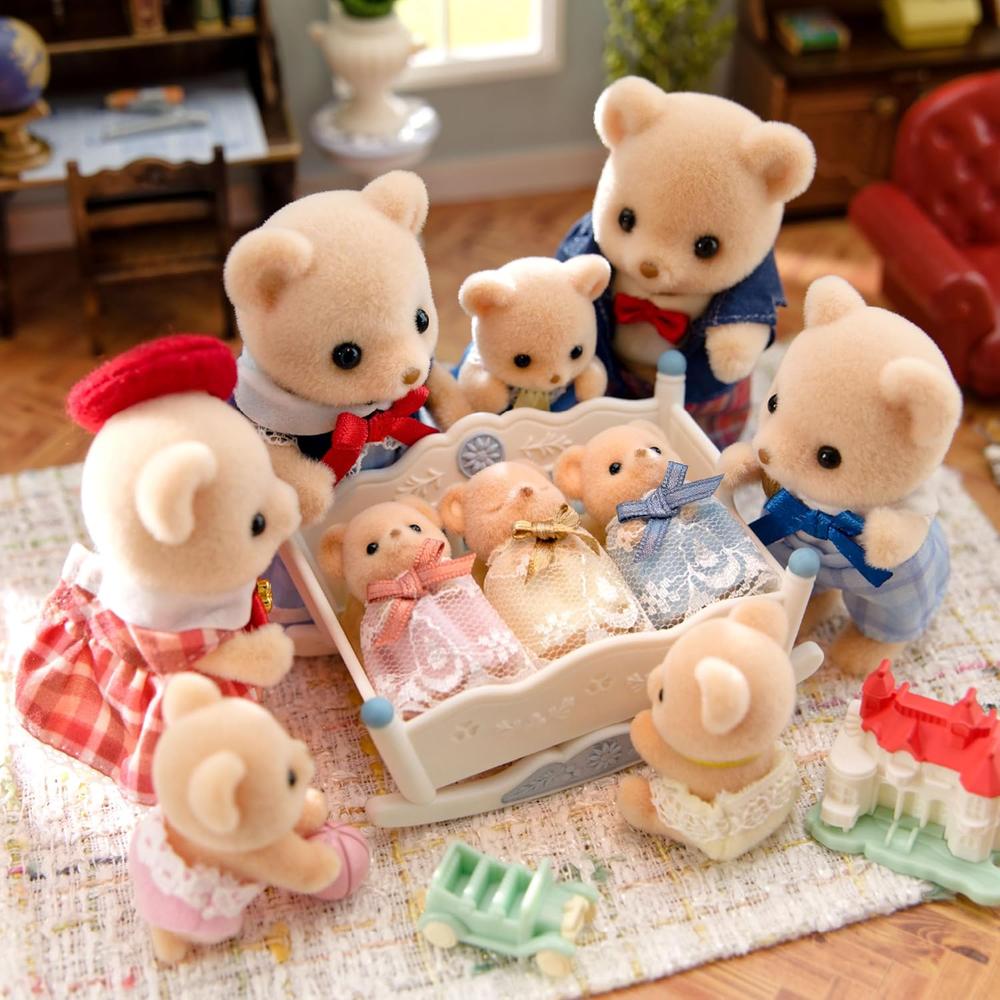 MUÑECA SYLVANIAN FAMILIES TRILLIZOS OSO GALLETA - 6