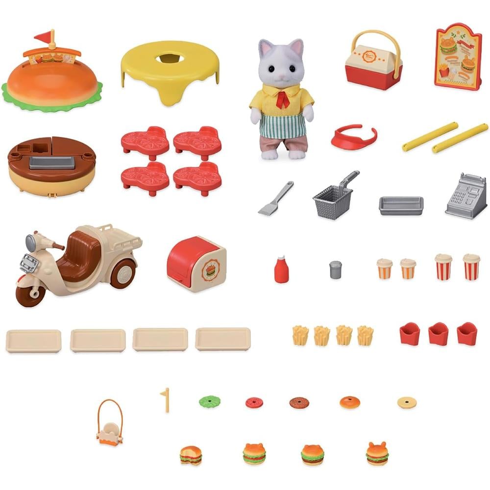 SET SYLVANIAN FAMILIES PUESTO DE HAMBURGUESAS - 4