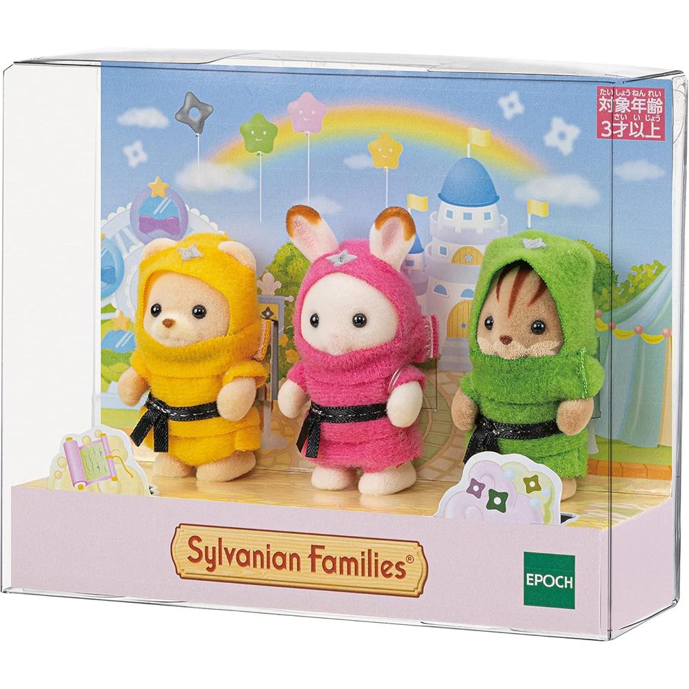 MUÑECA SYLVANIAN FAMILIES TRÍO BEBÉS NINJA C-66 - 3
