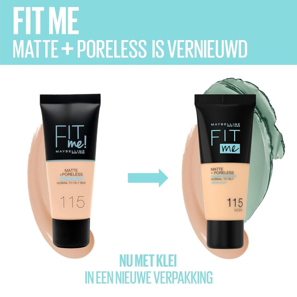 BASE DE MAQUILLAJE FIT ME MATTE + PORELESS MAYBELLINE - 2