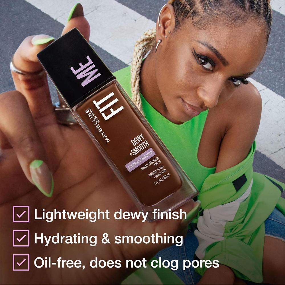 BASE DE MAQUILLAJE FIT ME DEWY + SMOOTH MAYBELLINE - 4