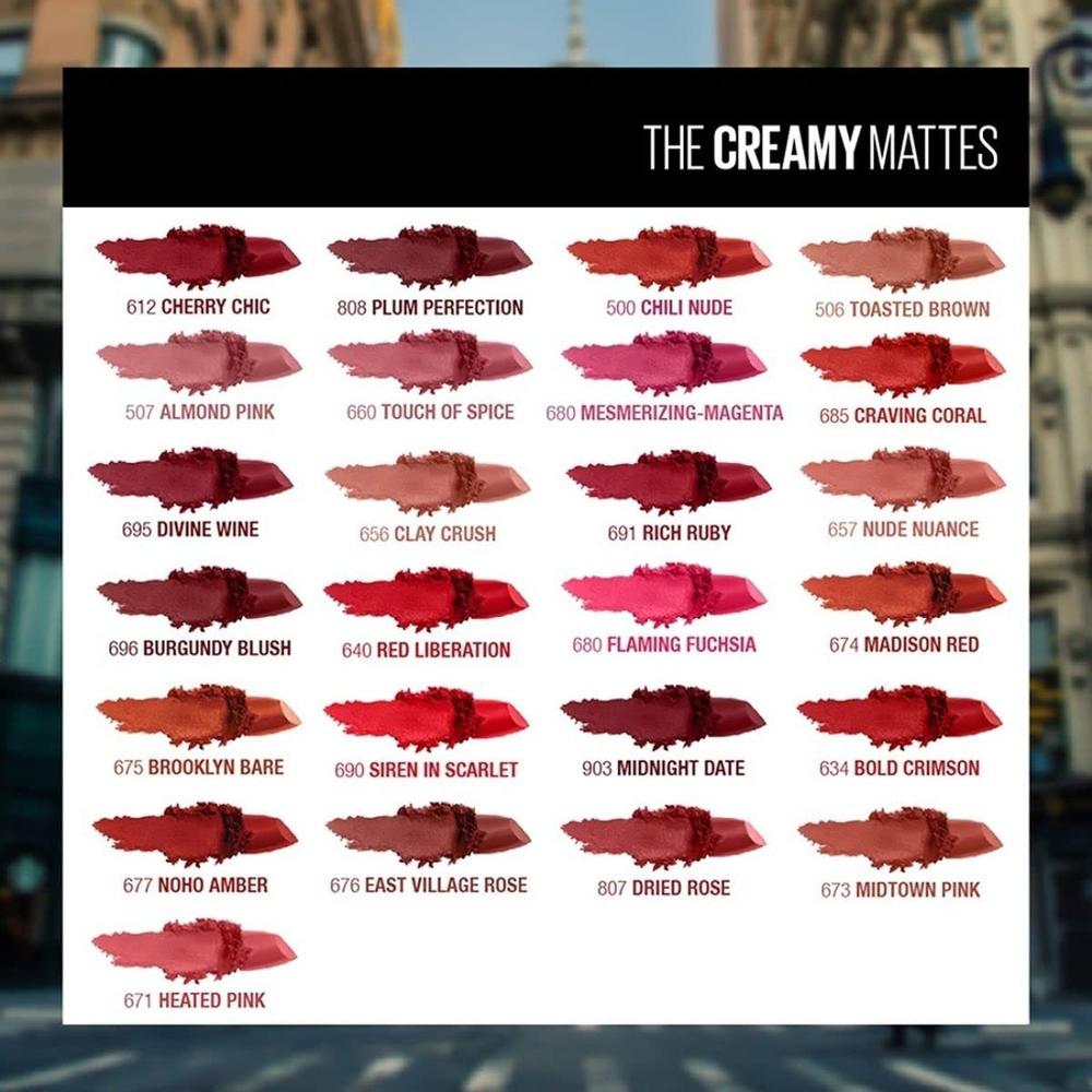 LABIAL COLOR SENSATIONAL MATE MAYBELLINE - 5