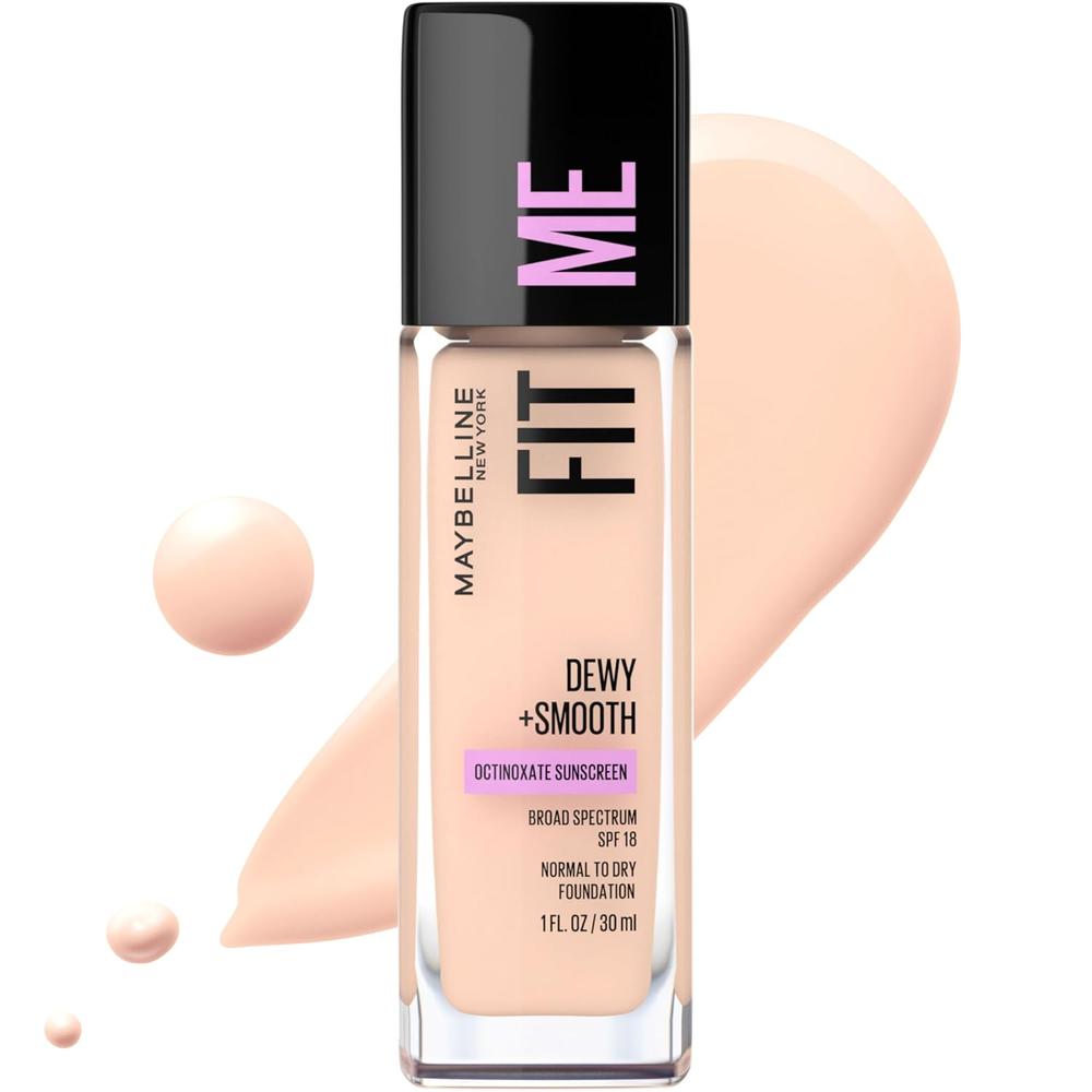 BASE LÍQUIDA FIT ME DEWY + SMOOTH MAYBELLINE - 1