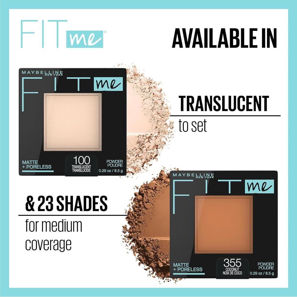 POLVO COMPACTO FIT ME MATTE + PORELESS MAYBELLINE - 3
