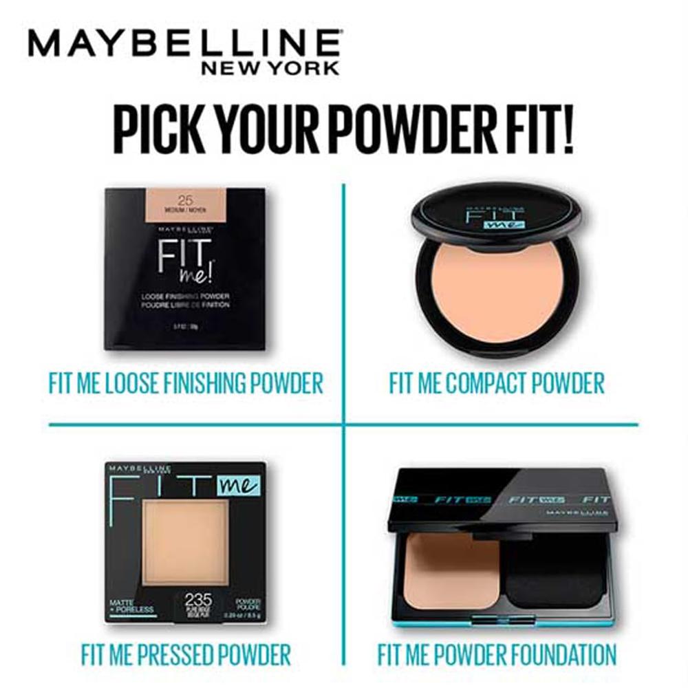 POLVO COMPACTO FIT ME MATTE + PORELESS MAYBELLINE - 4