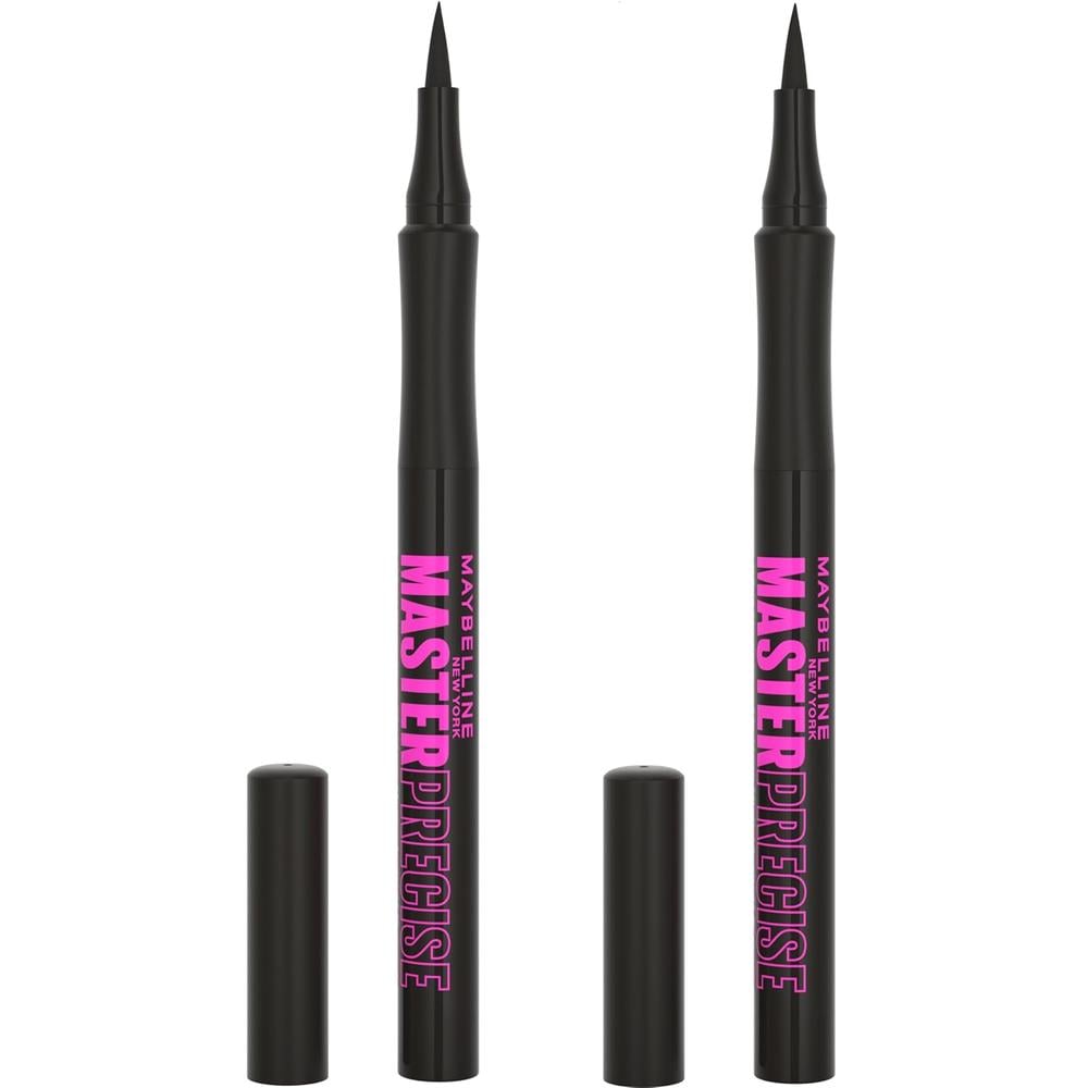 PACK 2 DELINEADOR LÍQUIDO EYESTUDIO MASTER PRECISE MAYBELLINE NEGRO - 1