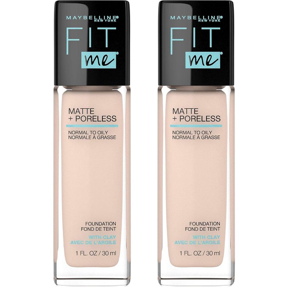 PACK 2 BASE LÍQUIDA FIT ME MATTE + PORELESS MAYBELLINE - 1