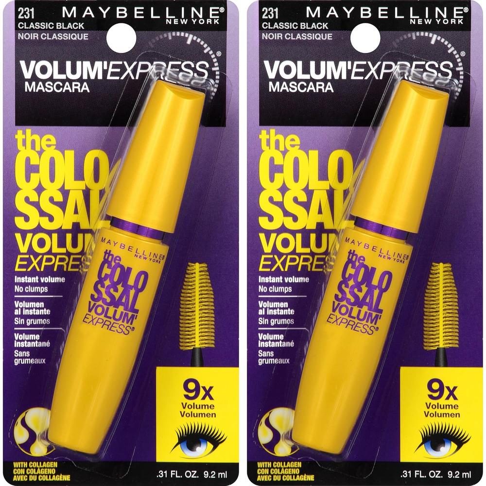 PACK 2 MÁSCARA DE PESTAÑAS VOLUM’ EXPRESS COLOSSAL MAYBELLINE NEGRO - 3