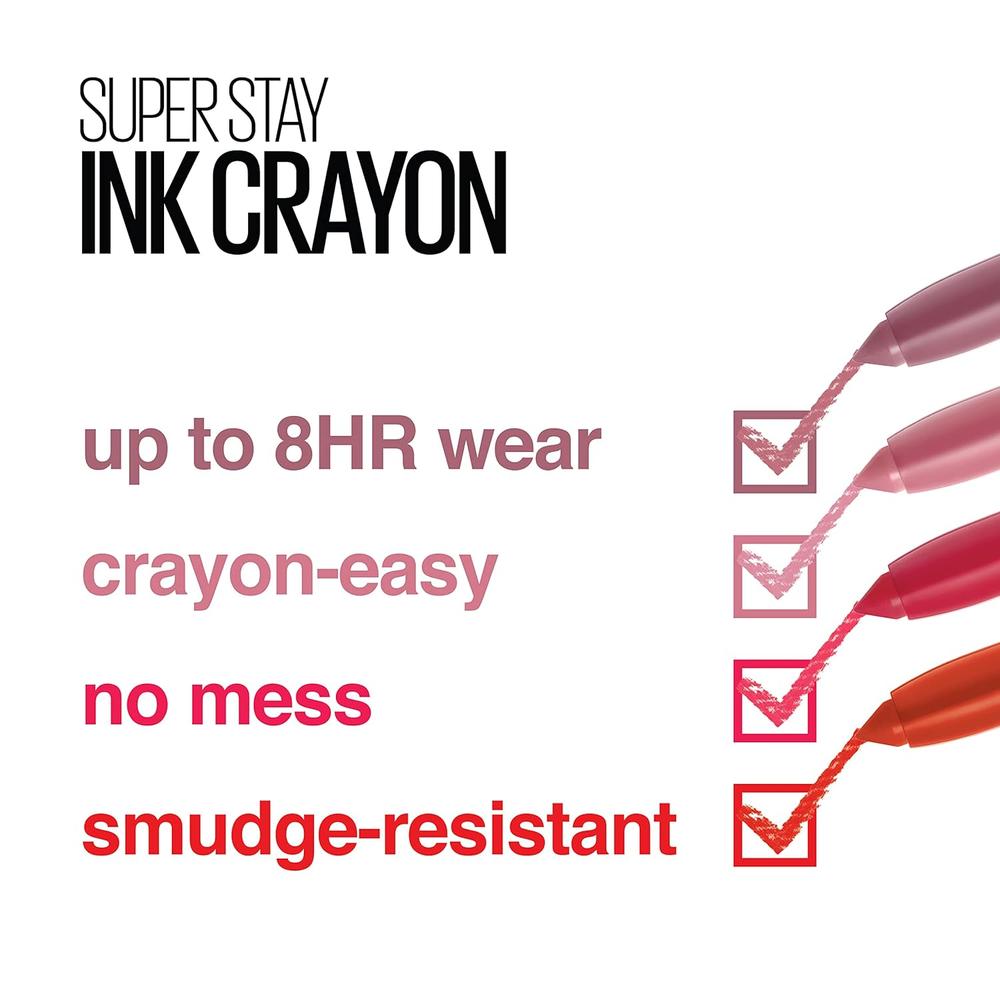SET LABIAL + BRILLO SUPER STAY INK CRAYON + LIFTER GLOSS MAYBELLINE LEAD THE WAY + ICE - 5
