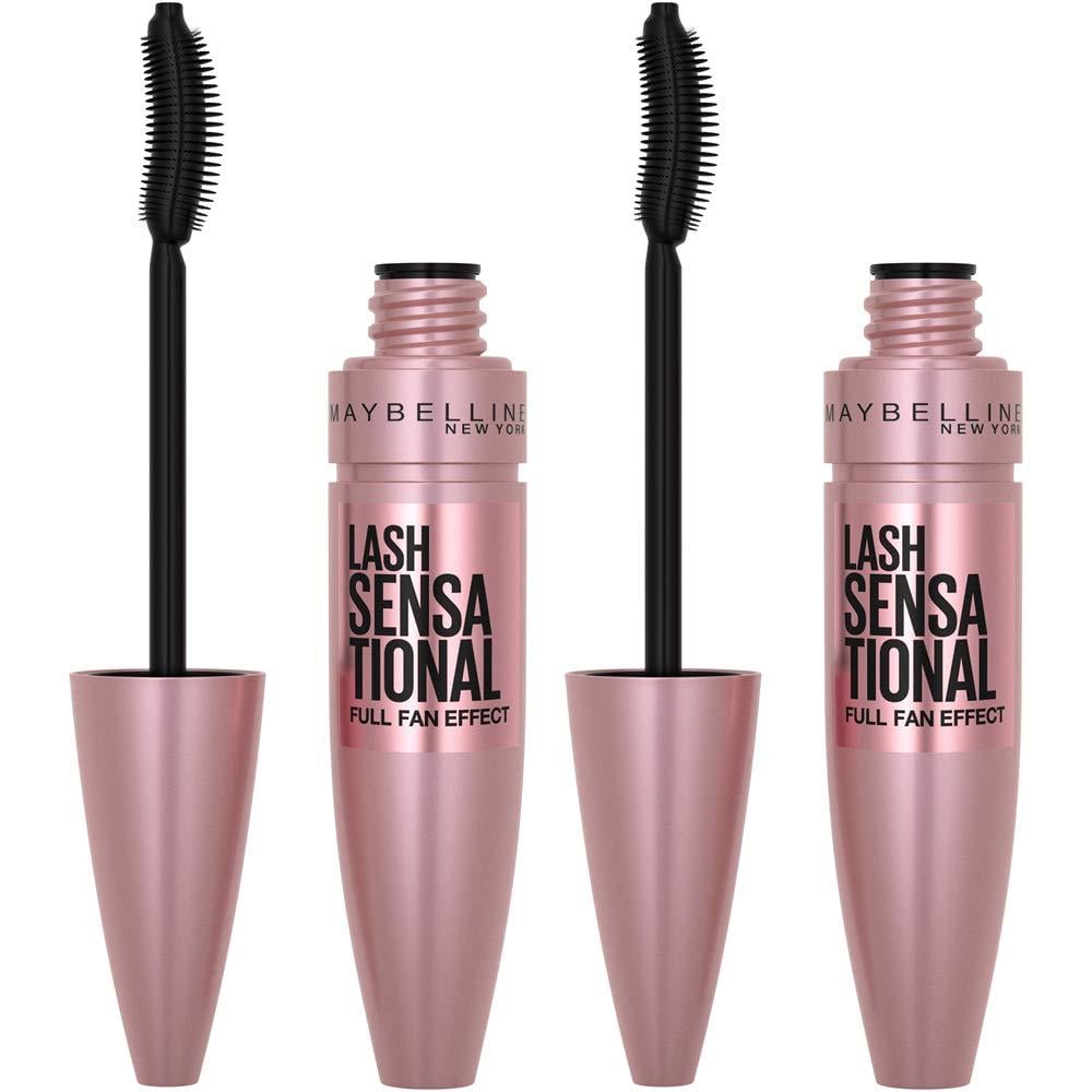 PACK 2 MÁSCARA DE PESTAÑAS LASH SENSATIONAL MAYBELLINE NEGRO INTENSO - 2