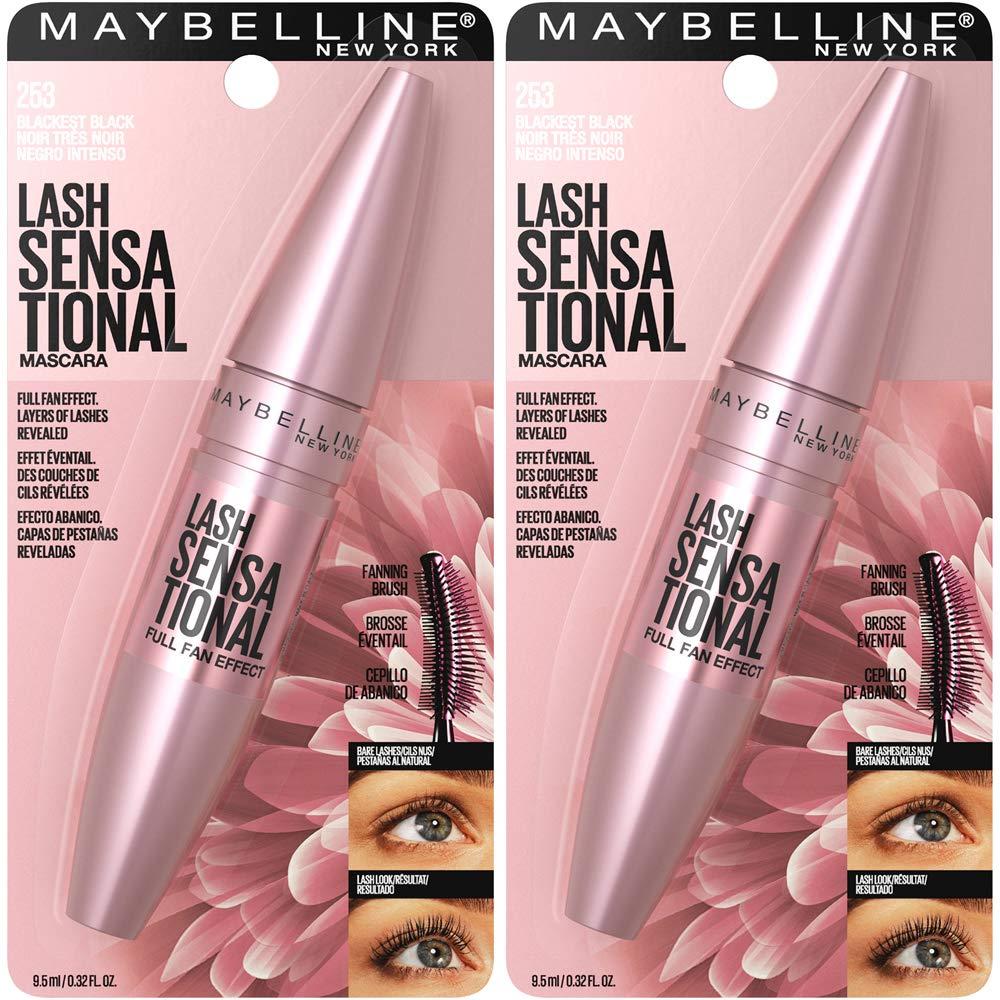 PACK 2 MÁSCARA DE PESTAÑAS LASH SENSATIONAL MAYBELLINE NEGRO INTENSO - 3