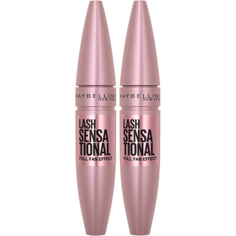 PACK 2 MÁSCARA DE PESTAÑAS LASH SENSATIONAL MAYBELLINE NEGRO INTENSO - 5