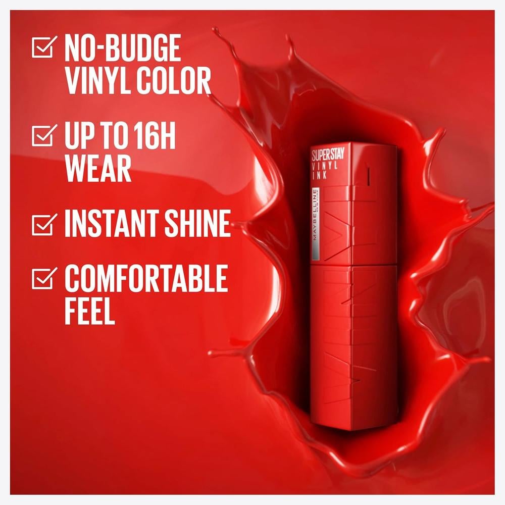 SET LABIAL + BRILLO SUPER STAY VINYL INK + LIFTER GLOSS MAYBELLINE LIPPY + OPAL - 3