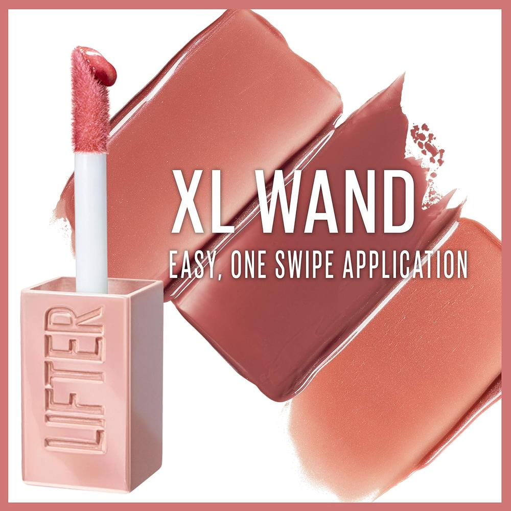 SET LABIAL + BRILLO SUPER STAY VINYL INK + LIFTER GLOSS MAYBELLINE LIPPY + OPAL - 6
