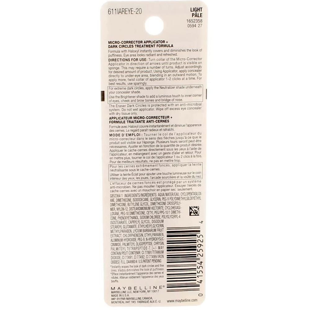 PACK 7 CORRECTOR INSTANT AGE REWIND ERASER MAYBELLINE CLARO - 4