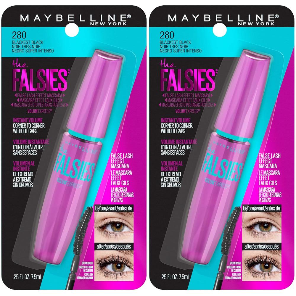 PACK 2 MÁSCARA DE PESTAÑAS VOLUM’ EXPRESS FALSIES MAYBELLINE NEGRO INTENSO - 3