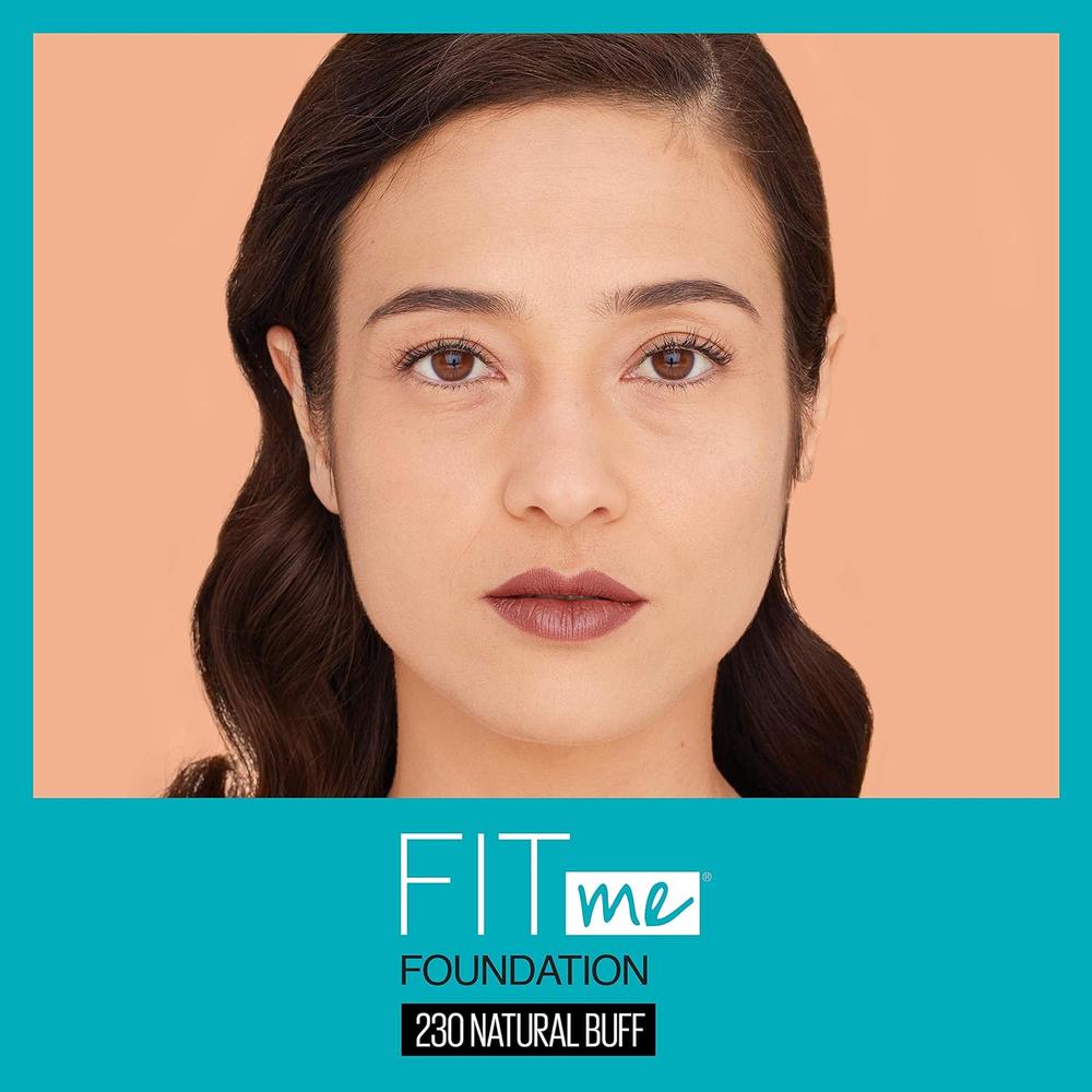 BASE LÍQUIDA FIT ME MATTE + PORELESS MAYBELLINE - 3