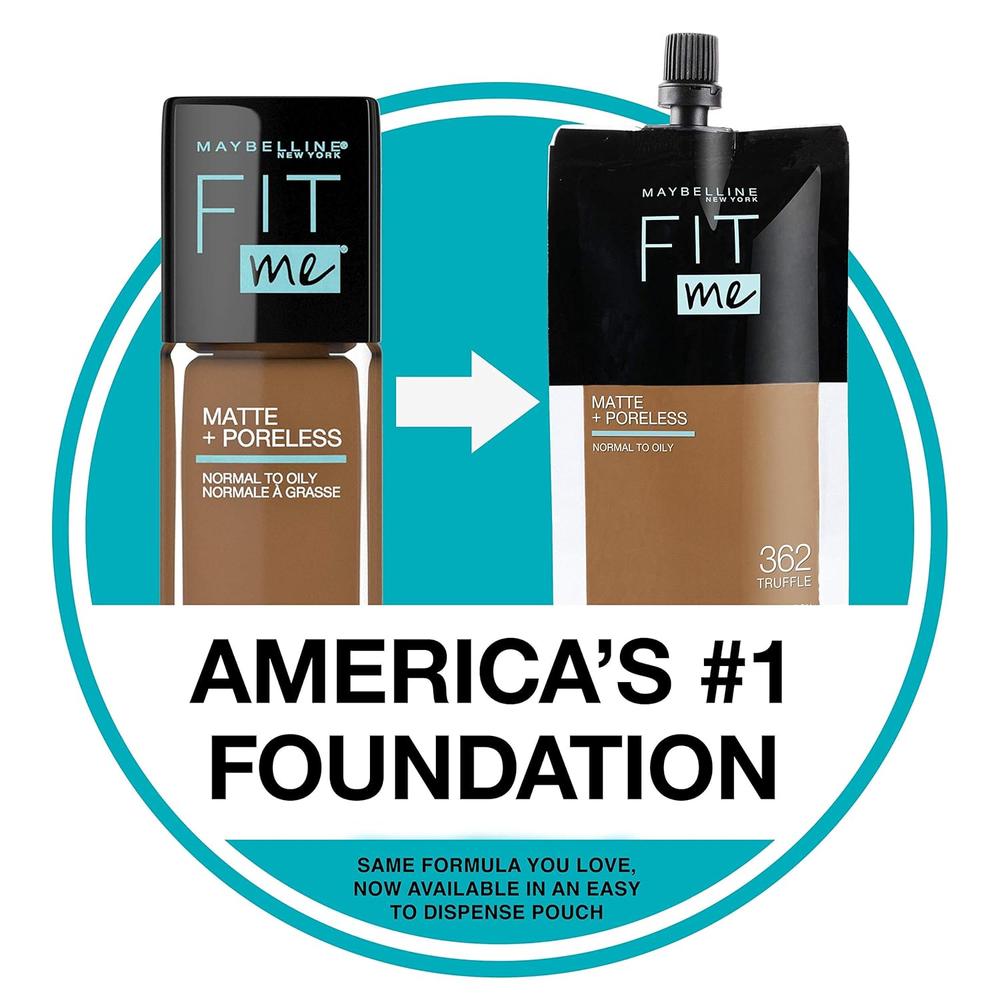 BASE LÍQUIDA FIT ME MATTE + PORELESS MAYBELLINE - 4