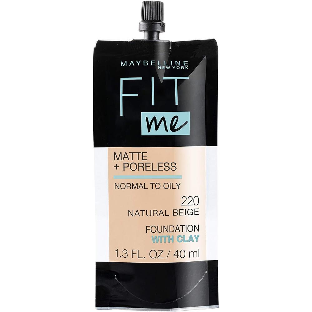 BASE LÍQUIDA FIT ME MATTE + PORELESS MAYBELLINE - 1