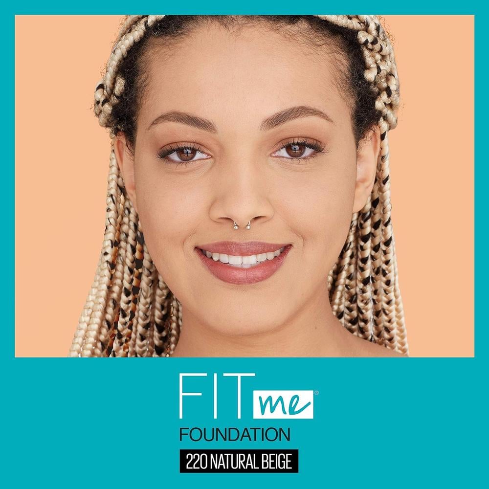 BASE LÍQUIDA FIT ME MATTE + PORELESS MAYBELLINE - 3
