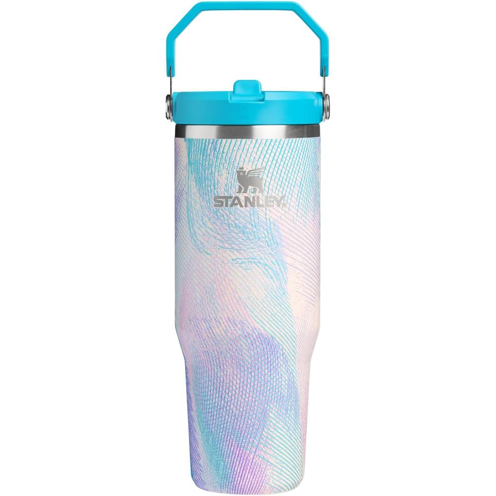 STANLEY ICEFLOW 2.0 FLIP STRAW TOMATODO CON ASA 30 OZ / 887 ML | SEA GLASS PLUME - 1