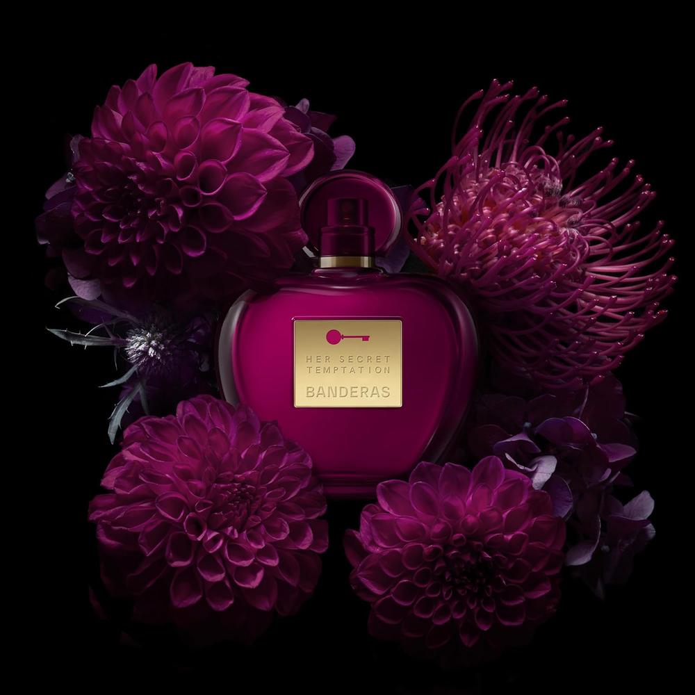 PERFUME BANDERAS HER SECRET TEMPTATION EAU DE TOILETTE 3.4 OZ / 80 ML - 4