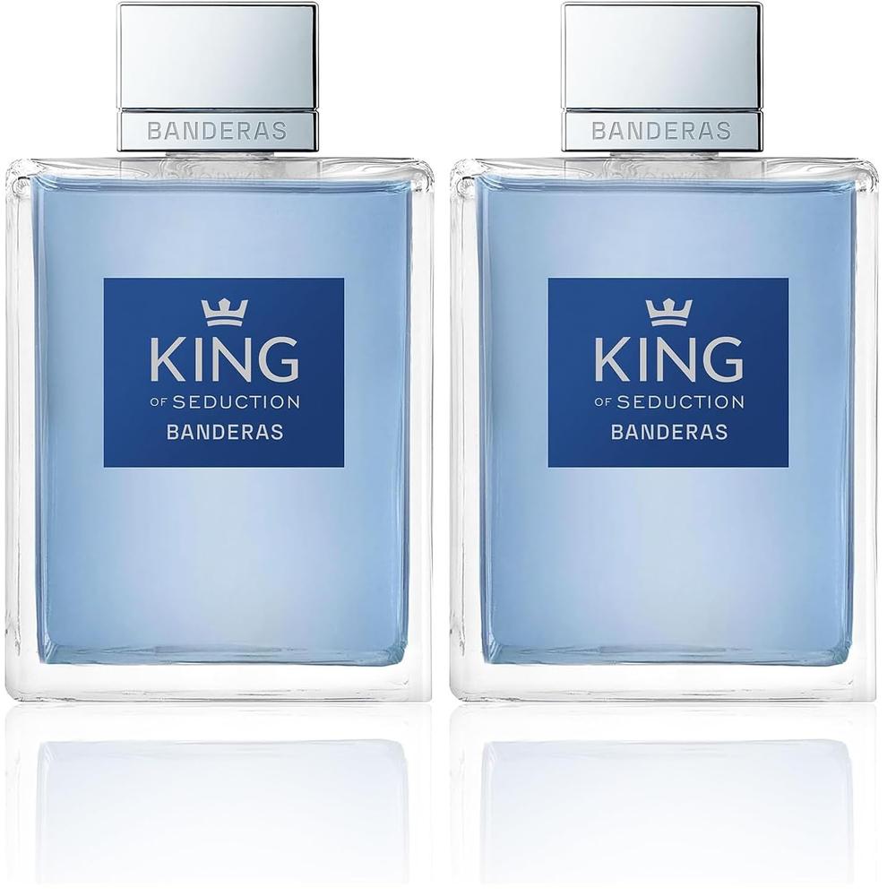 PACK PERFUME BANDERAS KING OF SEDUCTION EAU DE TOILETTE 2 PZS 6.8 OZ / 200 ML - 4