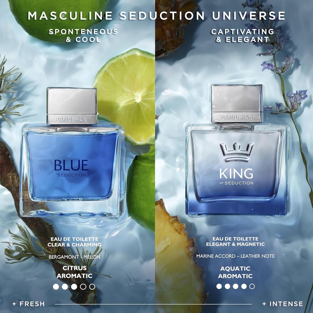 PERFUME BANDERAS KING OF SEDUCTION EAU DE TOILETTE 6.8 OZ / 200 ML - 5