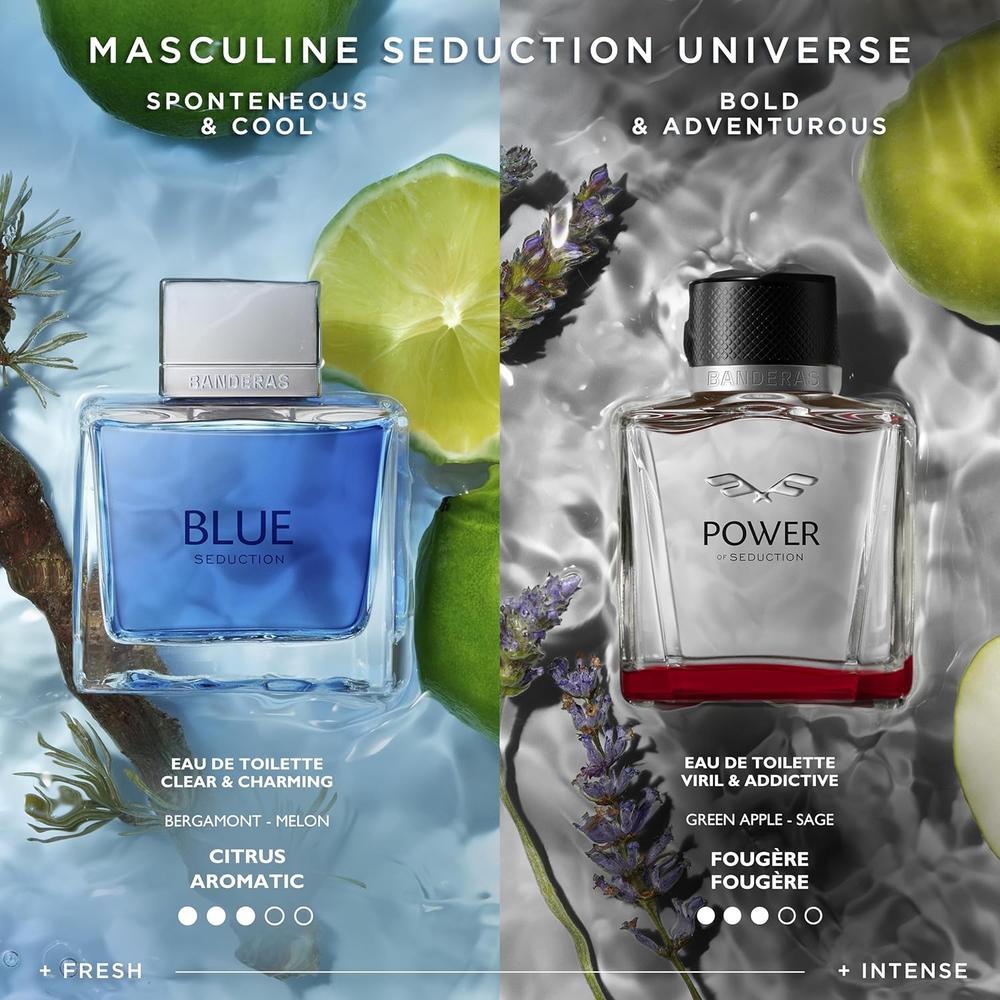 PERFUME BANDERAS POWER OF SEDUCTION EAU DE TOILETTE 3.4 OZ / 100 ML - 6