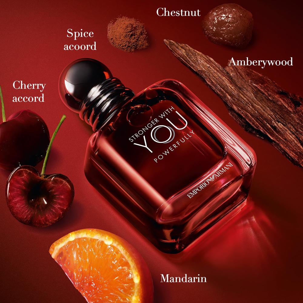 PERFUME ARMANI STRONGER WITH YOU POWERFULLY HOMBRE 3.4 OZ / 100 ML - 2